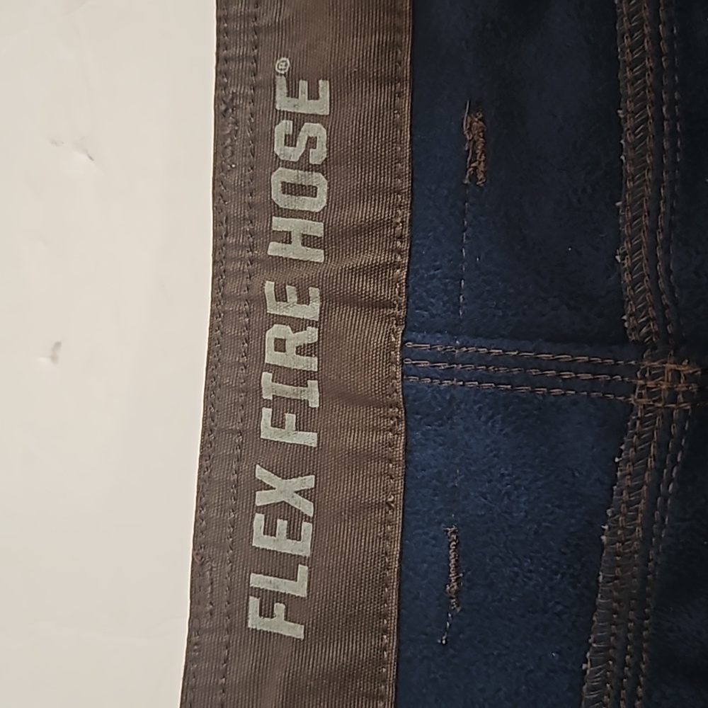 Duluth Flex Fire hose cargo pocket pants, brown 46 x 30, EUC
